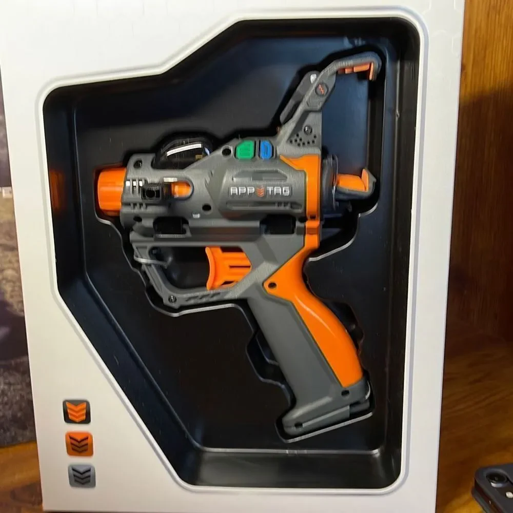App Tag ArCade Games‎ Laser Battle works with any iPhone, Hex 3